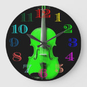 Violin Clock-ontwerp Grote Klok (Voorkant)