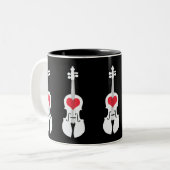 Violin Coffee Mok (Voorkant links)