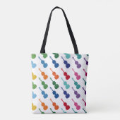 Violin Colorful Fun Array Music Tote Bag (Achterkant)