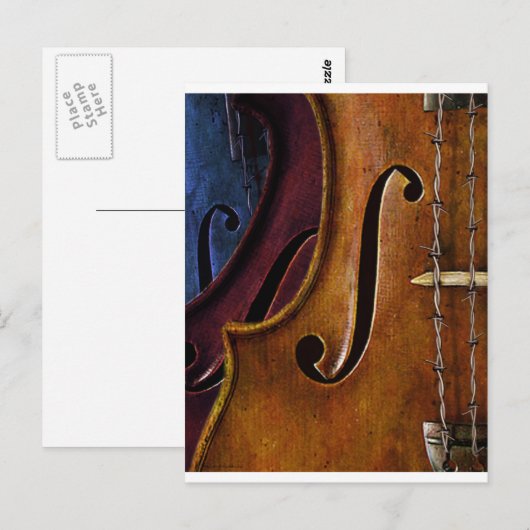 Violin Composition Briefkaart (Voorkant / Achterkant)