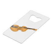 Violin Creditkaart Flessenopener (Voorkant Gekanteld)