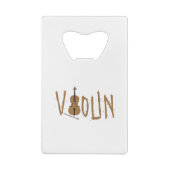 Violin Creditkaart Flessenopener (Achterkant)