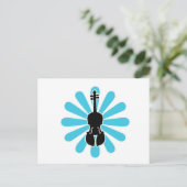 Violin Daisy Notecards Briefkaart (Staand voorkant)