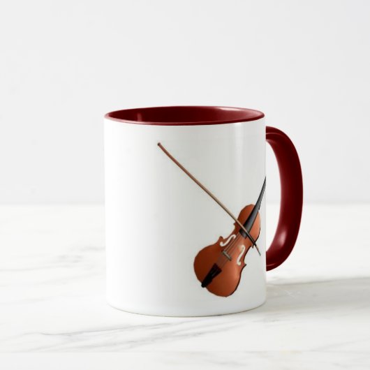 Violin design mok (Voorkant rechts)