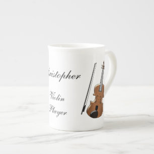 Violin design porselein kop