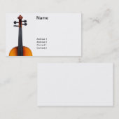 Violin dicht bij visitekaartje (Voorkant / Achterkant)