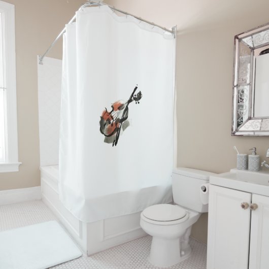 Violin Douchegordijn (In situ)