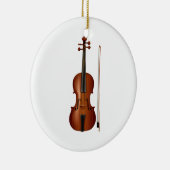 VIolin en boeg realistische afbeelding Keramisch Ornament (Rechts)