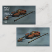Violin en boog visitekaartje (Voorkant / Achterkant)