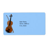 Violin en Bow Etiket (Voorkant)