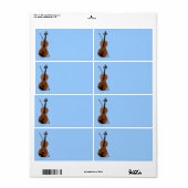 Violin en Bow Etiket (Full Sheet)