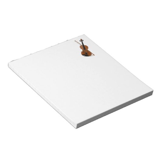 Violin en Bow Notitieblok (Schuin)