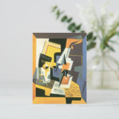 Violin en glas door Juan Gris,  Cubisme Briefkaart (Staand voorkant)