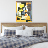 Violin en glas door Juan Gris, Cubisme Canvas Afdruk (Insitu (Slaapkamer))