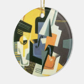 Violin en glas door Juan Gris,  Cubisme Keramisch Ornament (Links)