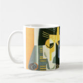 Violin en glas door Juan Gris, Cubisme Koffiemok (Links)