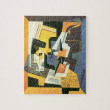 Violin en glas door Juan Gris,  Cubisme