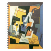 Violin en glas door Juan Gris,  Cubisme Notitieboek (Voorkant)