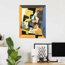 Violin en glas door Juan Gris,  Cubisme