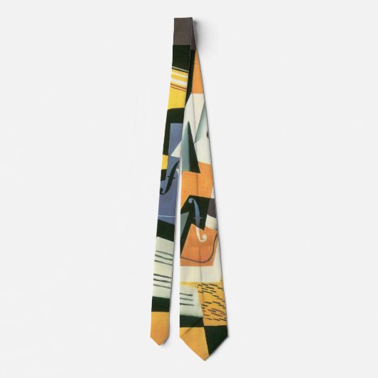 Violin en glas door Juan Gris,  Cubisme Stropdas (Achterkant)