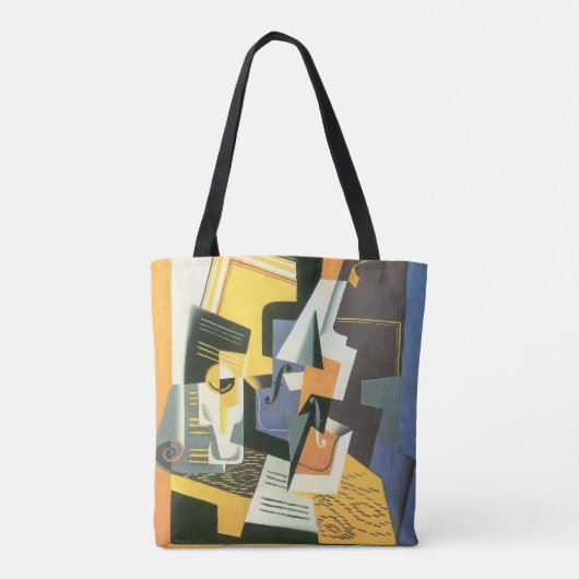 Violin en glas door Juan Gris,  Cubisme Tote Bag (Achterkant)
