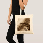  Violin en muziek op vel Tote Bag (Voorkant (product))