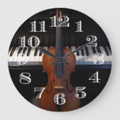 Violin- en pianoklozontwerp grote klok (Voorkant)
