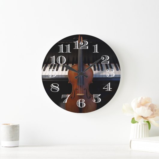 Violin- en pianoklozontwerp grote klok (Huis)