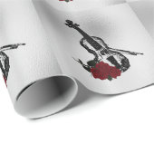 Violin en Rozen Cadeaupapier (Rol Hoek)