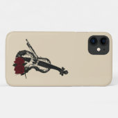Violin en Rozen Case-Mate iPhone Case (Achterkant (horizontaal))