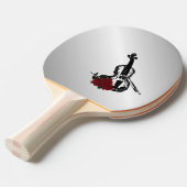 Violin en Rozen Silver Tafeltennisbatje (Voorkant Gekanteld)