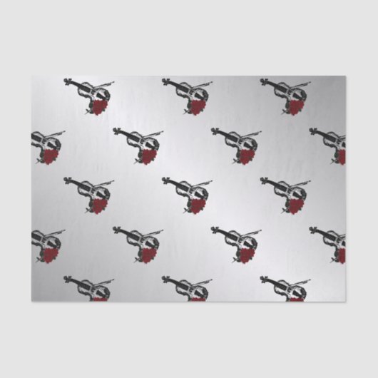 Violin en Rozen Silver Tissuepapier (Voorkant)