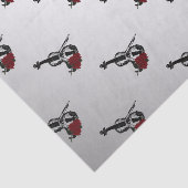 Violin en Rozen Silver Tissuepapier (Detail)