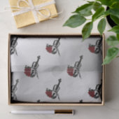 Violin en Rozen Silver Tissuepapier (Geschenk)