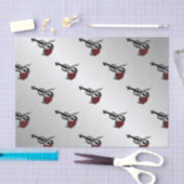 Violin en Rozen Silver Tissuepapier (Craft)