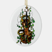 Violin en slang keramisch ornament (Rechts)