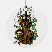Violin en slang keramisch ornament (Achterkant)
