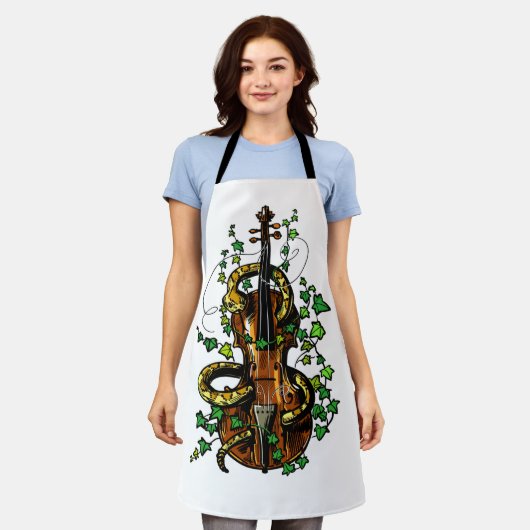 Violin en slang schort (Gedragen)