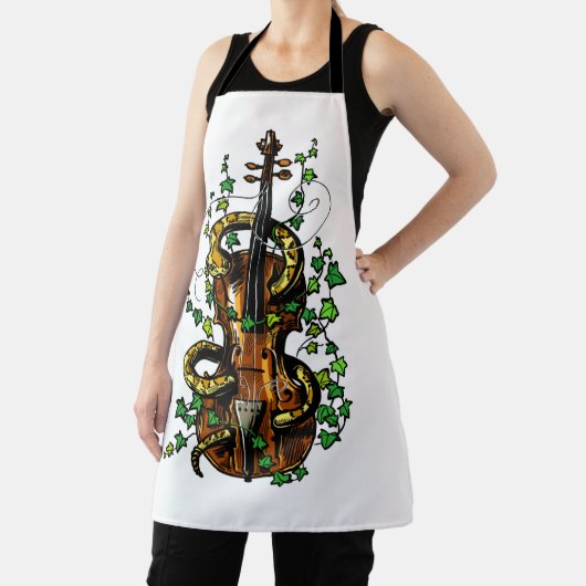 Violin en slang schort (Insitu)