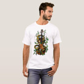 Violin en slang t-shirt (Voorkant volledig)