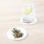 Violin en slang zandsteen onderzetter (Zijkant)