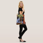 Violin- en speelkaarten op een tafel tote bag (Op model)