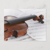 Violin en vel briefkaart (Voorkant)