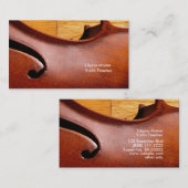 Violin F-Visitekaartjes Sjabloon Visitekaartje (Voorkant / Achterkant)