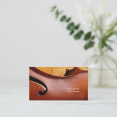 Violin F-Visitekaartjes Sjabloon Visitekaartje (Staand voorkant)