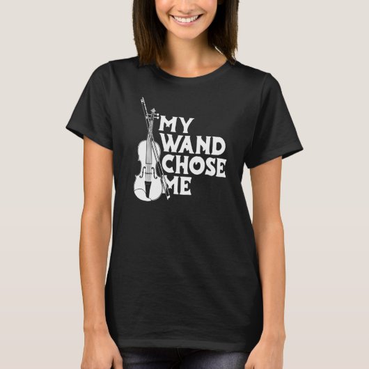 Violin Fiddle Fiddler - Violinist Mijn hand heeft  T-shirt (Voorkant)