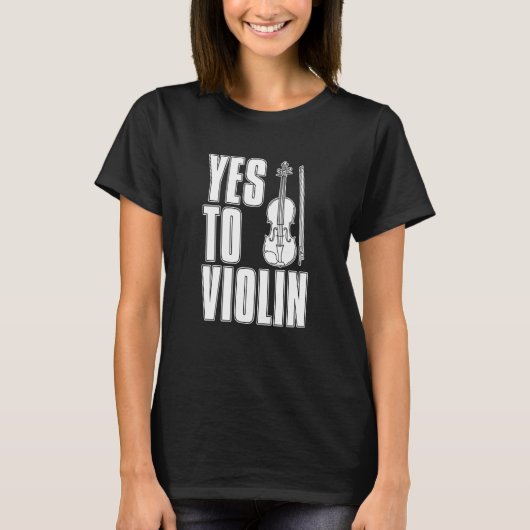 Violin Fiddle Fiddler Violinist T-shirt (Voorkant)
