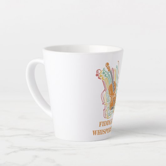 Violin Fiddle Whisperer Latte Mok (Linkerhoek)