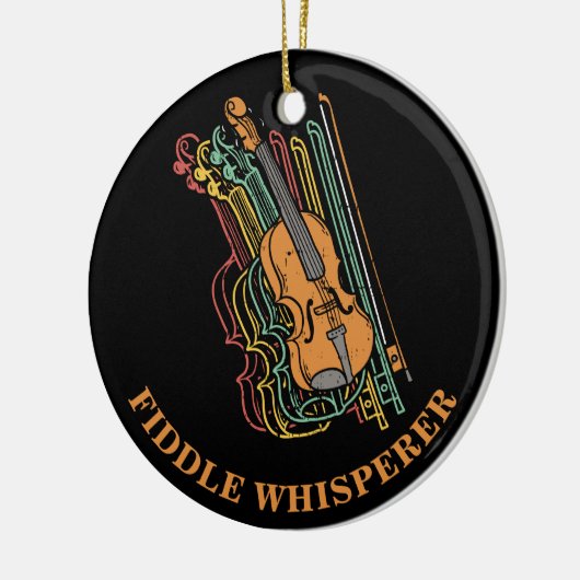  Violin Fiddle Whisperer Pun Keramisch Ornament (Links)