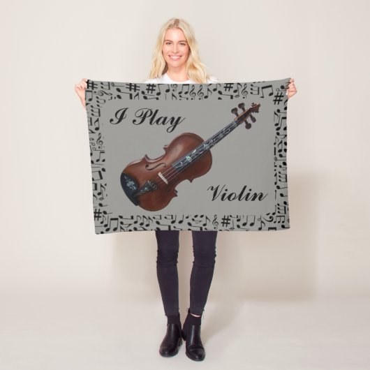 VIOLIN FLEECE DEKEN (In situ)